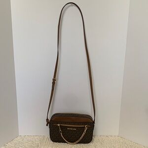 MICHAEL Michael Kors Tan Crossbody Bag with Gold Chain